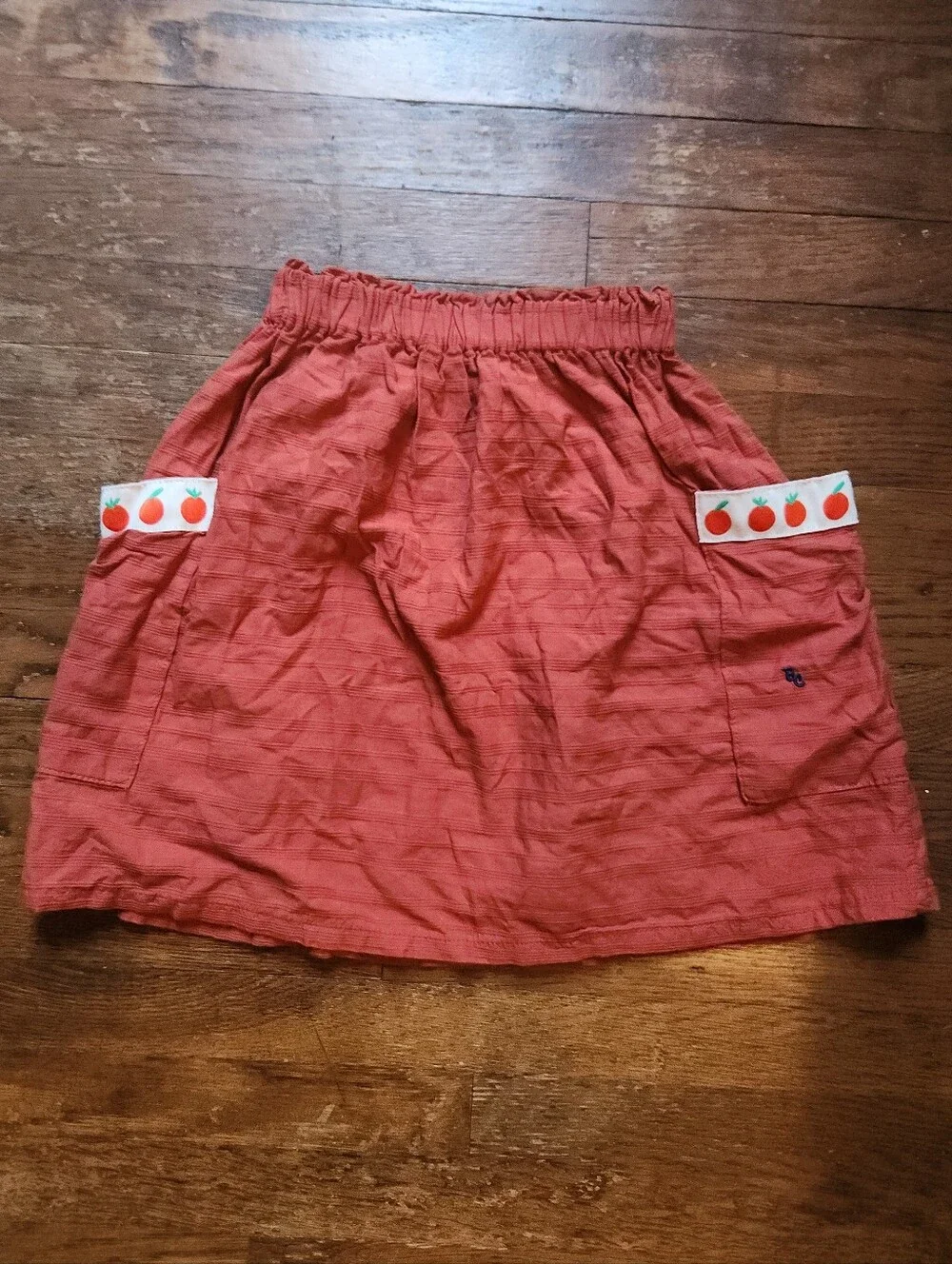 BOBO CHOSES Organic Cotton Woven Tomato Print Coord Skirt Set